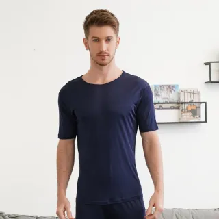 【御絹坊】簡約舒適蠶絲男生短袖上衣