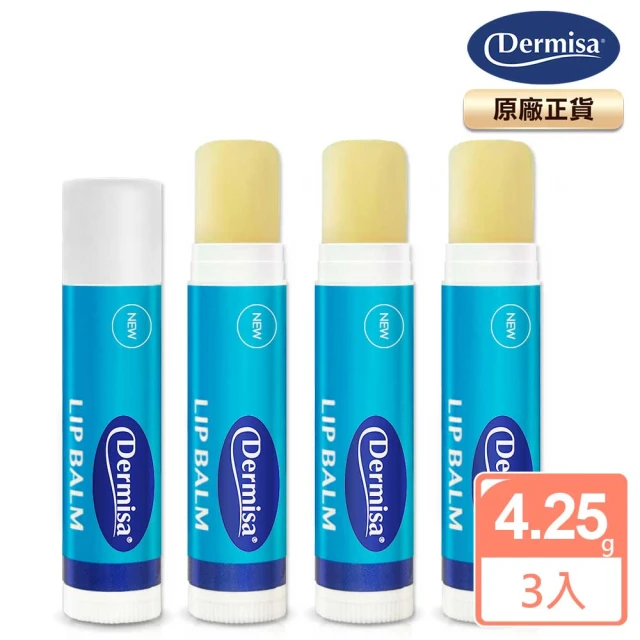 Dermisa 橄欖油蘆薈保濕滋潤護唇膏買1送2(4.25gx3 共3入)