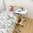 【aka】mini移動式坐站氣壓升降桌-一般型 65x52cm(輕巧/好推拉/床邊桌/移動桌/辦公桌/電腦桌)