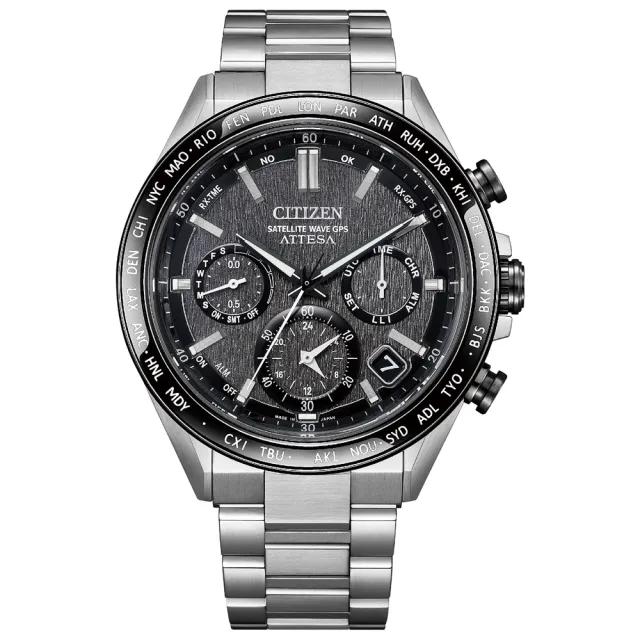 【CITIZEN 星辰】GENTS GPS衛星對時鈦金屬光動能男錶/44.6mm 母親節(CC4058-67X)