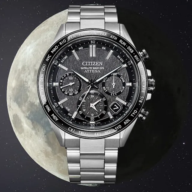 【CITIZEN 星辰】GENTS GPS衛星對時鈦金屬光動能男錶/44.6mm 母親節(CC4058-67X)