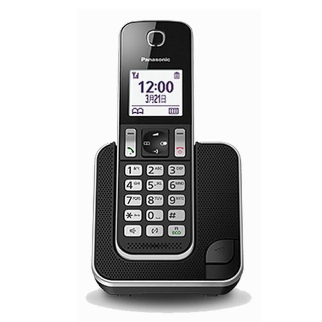 Panasonic KX-TGD310TW 是一款高價效比的 DECT 數位電話，具備白色背光顯示、拒接特定來電功能、免持通話模式，並內建電力備源，讓您在斷電時也能繼續通話。黑色外觀設計簡潔大方，適閤家庭及辦公室使用。產品含主機、子機、電池、說明書及保證卡，提供穩定的通話體驗。