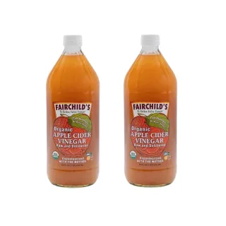 【費爾先生 Fairchilds】有機蘋果醋x2瓶(946ml)