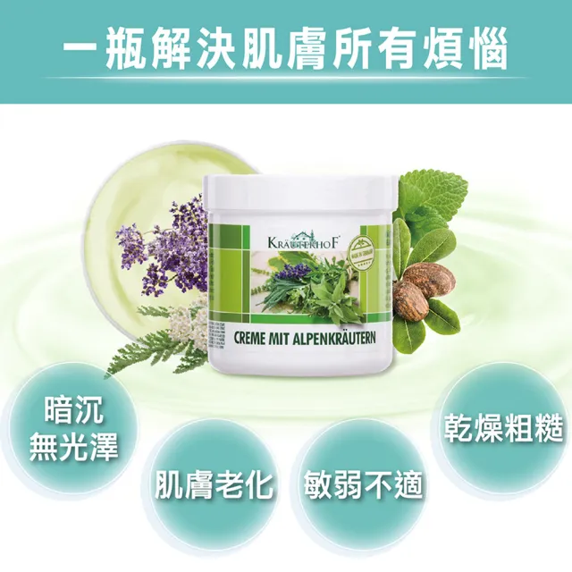 【德國 草本莊園KRAUTERHOF】阿爾卑斯香草身體乳 250ml(舒緩修護 保濕滋潤 代謝角質 淡化細紋 敏弱肌)