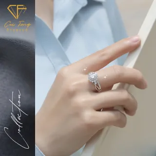 【CF Diamond】女戒 莫桑鑽《共度一生》(1克拉 七夕情人節 女戒 鑽戒 生日禮物 求婚)