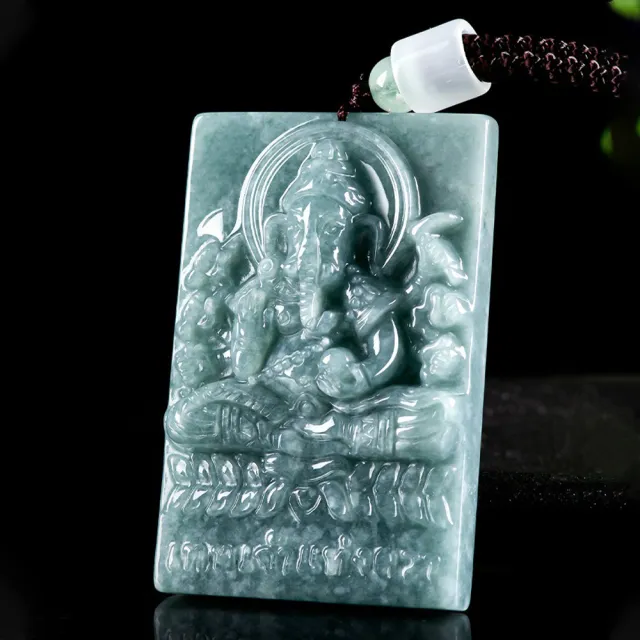 【MoonDy】玉墜 翡翠 飾品 吊墜 吊飾 玉石項鍊 玉珮 飾品 健康項鍊 象神 佛牌 招財納福 保平安 男女同款