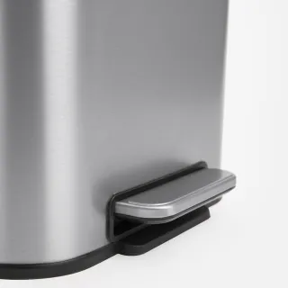 【特力屋】卡爾不鏽鋼緩降垃圾桶  12L