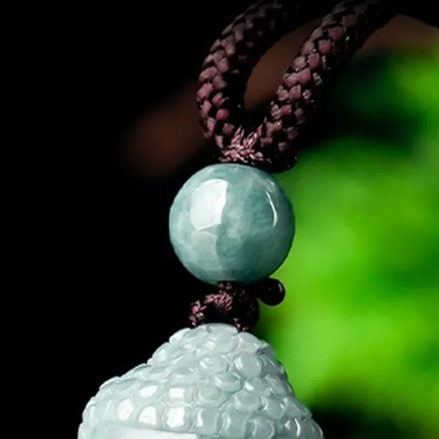 【MoonDy】項鍊 飾品 翡翠 護身符 招財納福 保平安 玉石項鍊 男女同款 佛像 吊飾 玉珮 吊墜 大日如來項鍊