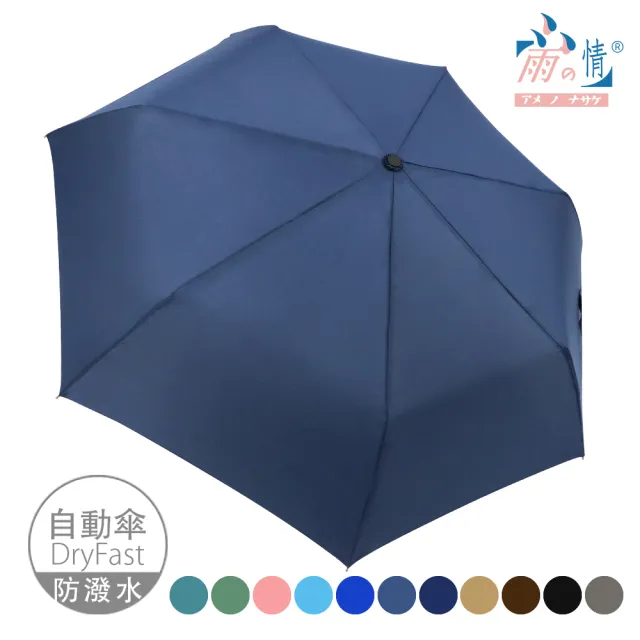 【雨之情】簡約時尚摺壘自動傘(雨傘/折疊傘/摺傘/自動開收)