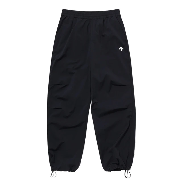 DESCENTE SPORTY WOVEN PARACHUTE WARM UP PANTS 男士 運動長褲(黑色)