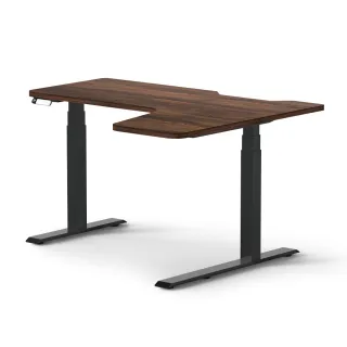 【MOTTI】電動升降桌｜Levio mini 120x110cm 高承重雙馬達/三節式方管/送宅配組裝(書桌/辦公桌/工作桌)