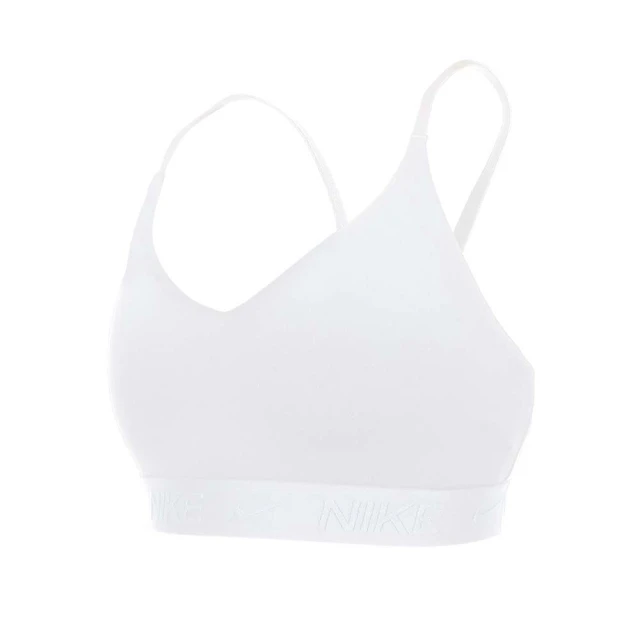 NIKE 耐吉 女輕度支撐運動內衣-DRI FIT 韻律 瑜珈 運動背心 BRA 訓練 白(FD1063-100)