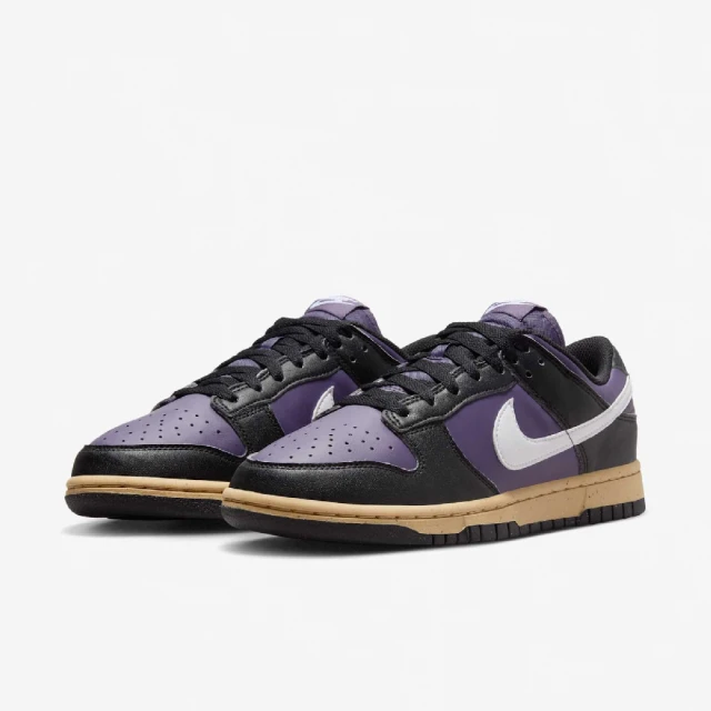 NIKE 耐吉 休閒鞋 Wmns Dunk Low Next Nature 女鞋 黑 紫 仿舊中底 奶油底(DD1873-500)