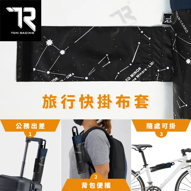 【TDN】一鍵秒收 超輕量星空加大降溫秒收傘黑膠反向傘自動收傘(超強防風折傘晴雨傘B7433)