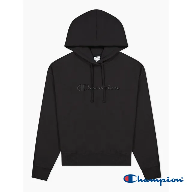 【Champion】官方直營-LEGACY系列草寫LOGO印花連帽上衣-女(歐線)