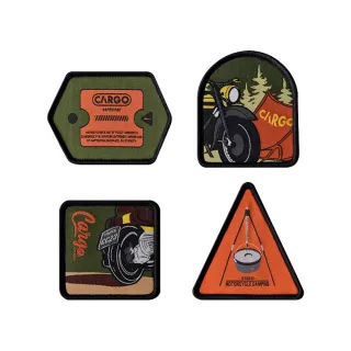 【Cargo】復古風徽章(露營裝飾 魔鬼氈 刺繡貼 布章 臂章 LOGO 戶外 露營 逐露天下)