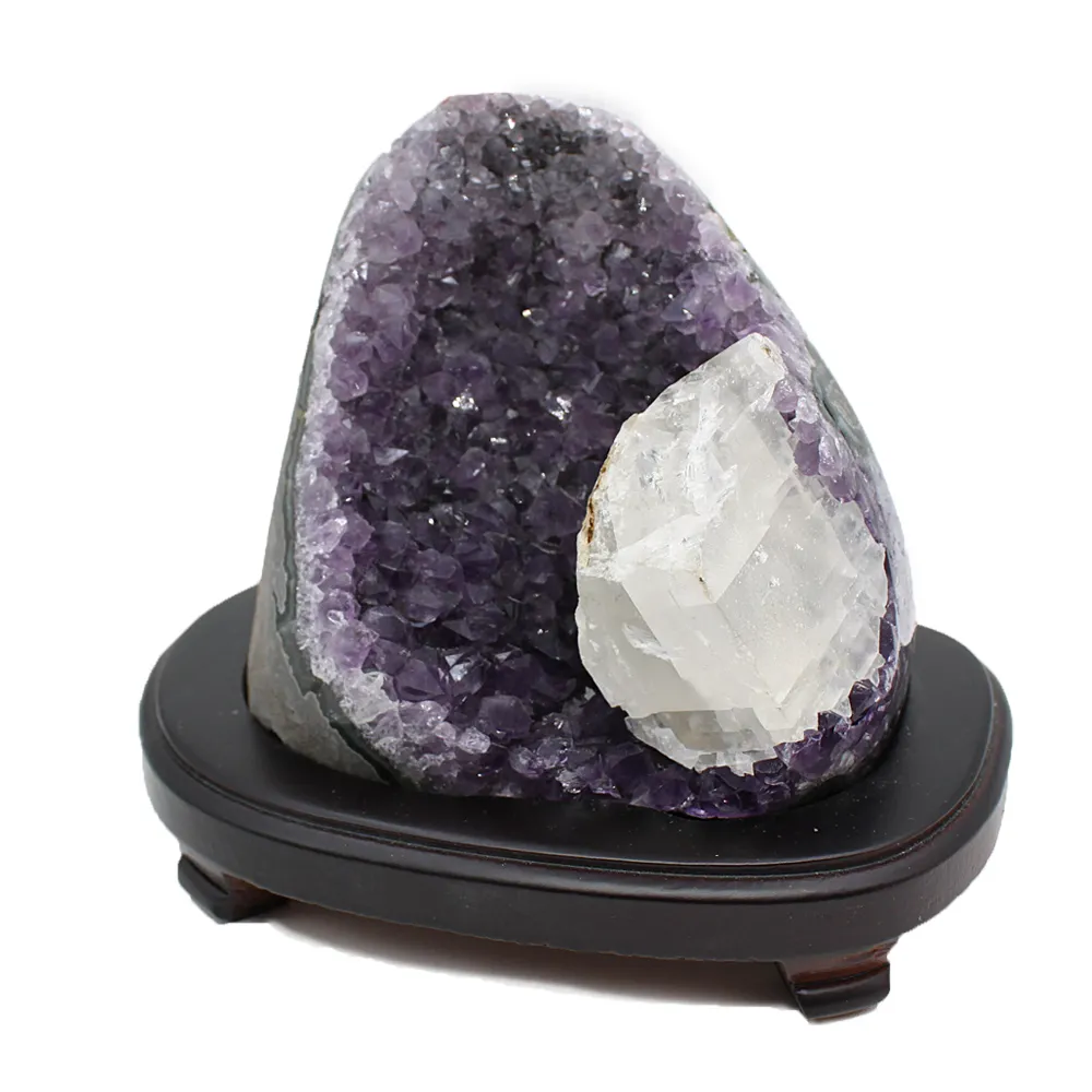 【鑫運來】◎招財開運共生紫晶鎮(2-3kg)