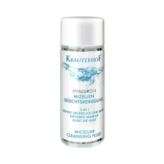【德國 草本莊園KRAUTERHOF】玻尿酸3合1保濕卸妝潔膚水 200ml(調理 淨白 角質代謝 敏弱肌 不含酒精)