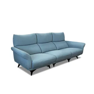 【ASSARI】拉法舒適靠背四人座貓抓皮沙發(280cm)