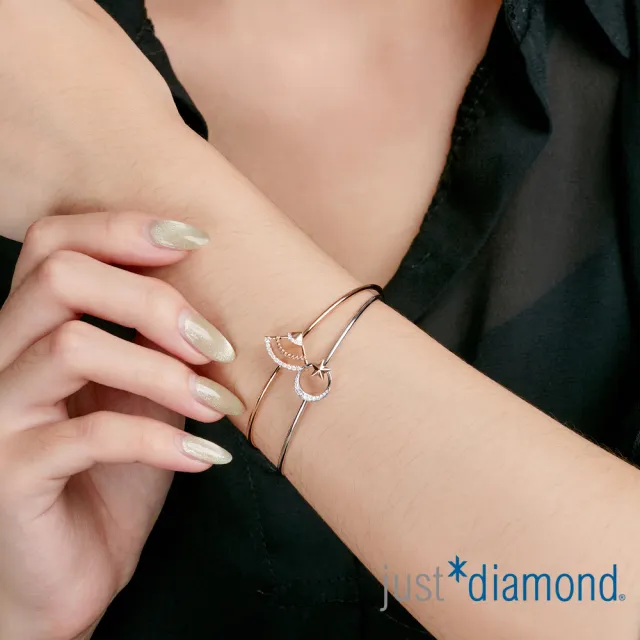 【Just Diamond】鎮金店 18K玫瑰金 永恆之舞 鑽石手環