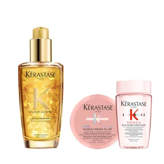 【KERASTASE 巴黎卡詩】金緻柔馭露100ml(小金油/修護/柔順/光澤/持久/護髮油/髮油)