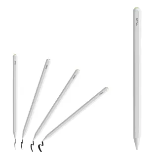 【YOMIX 優迷】A03 Apple iPad專用磁吸充電顯示藍牙觸控筆(防掌觸/快捷鍵遙控)
