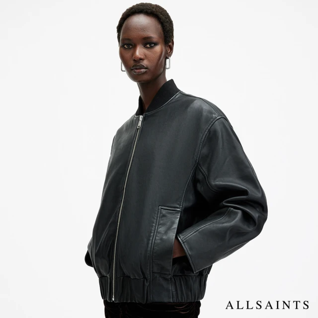 ALLSAINTS YARA 羊皮寬鬆飛行員外套皮衣 W074LB(舒適版型)