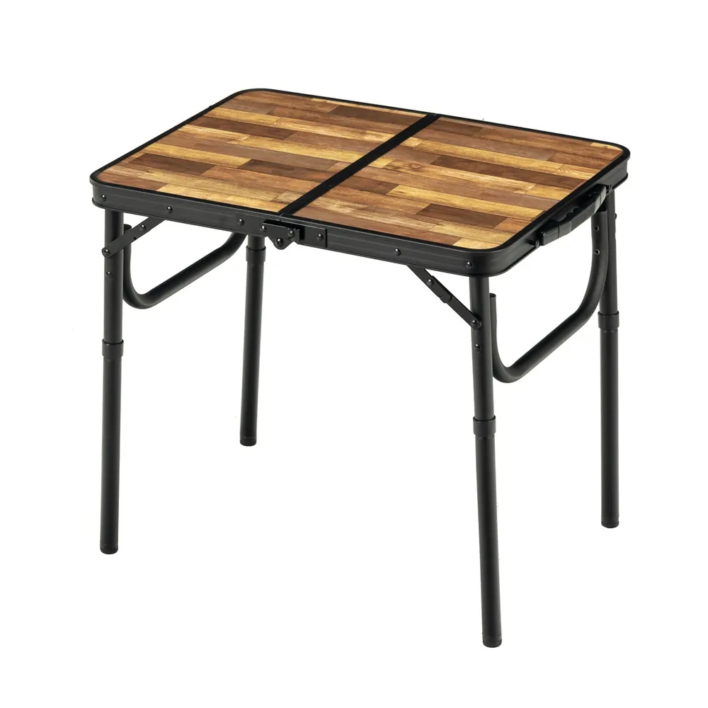 【BUNDOK】仿木紋鋁合金手提折合桌60 CM BD-147WB(仿木紋鋁合金手提折合桌60 CM BD-147WB)