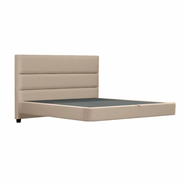 【IHouse】布蘭頓 雙大6尺 現代貓抓皮 房間2件組(床片+懸浮床)