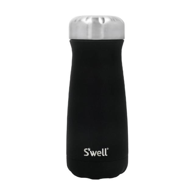 【S’well】美國 Traveler不鏽鋼保溫瓶 曜石黑470ml / swell 保溫杯 保冷保冰杯 水壺 環保杯