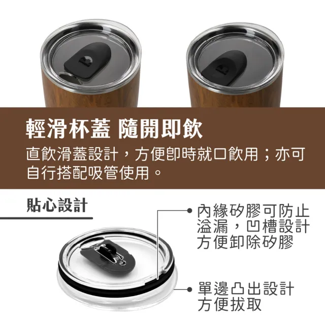 【S’well】美國 Tumbler不鏽鋼滑蓋保溫杯 金柚木紋530ml / swell 保溫杯 保冰杯 推蓋直飲杯
