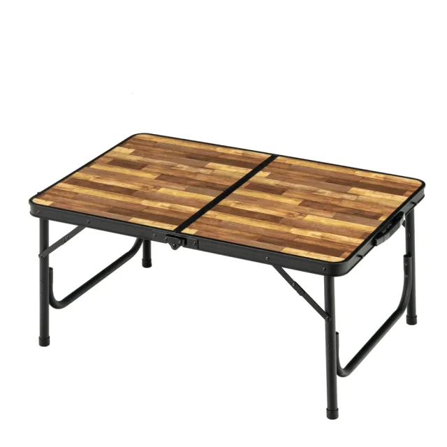 【BUNDOK】仿木紋鋁合金手提折合桌90 CM BD-243WB(仿木紋鋁合金手提折合桌90 CM BD-243WB)