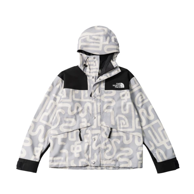 The North Face 北臉 外套 男款 運動連帽外套 防潑水 透氣 衝鋒衣 M RETRO 1986 灰 NF0A8AKJ8H1