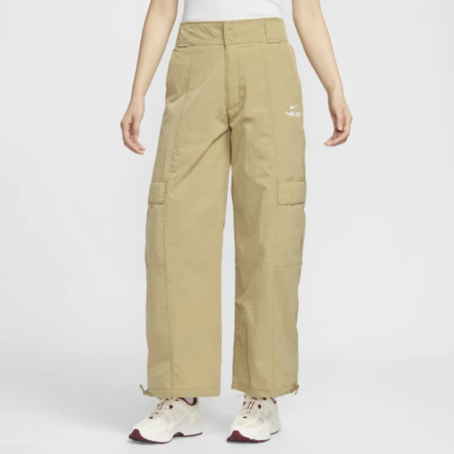 NIKE 耐吉 長褲 女 休閒褲 寬褲 CNY新年 AS W NSW WVN OS HR PANT CNY 卡其 HV8460-297