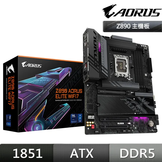 【GIGABYTE 技嘉】Z890 AORUS ELITE WIFI7 DDR5 主機板