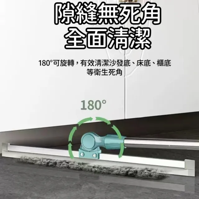 【ROYALLIN 蘿林嚴選】魔術掃把 加大款52cm(多功能刮水掃把 掃刮二合一 玻璃刮水器 魔術掃把掃帚 掃把)