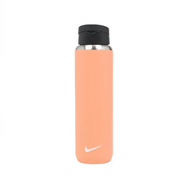 NIKE 耐吉 水壺 Recharge Stainless 珊瑚橘 不鏽鋼 吸管 保冷 防刮 運動 水瓶(N100163283-224)