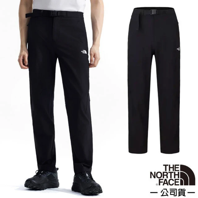 The North Face 男 NEW HIKE PANT 防潑水戶外徒步長褲.休閒運動褲.登山健行褲(7WCV-4H0 夜空黑 V)