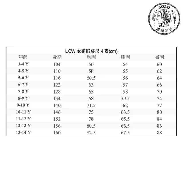【SOLO 歐洲家居】LCW 女童獨角獸T恤 女寶童裝 女孩 短袖上衣 童裝 3-13歲