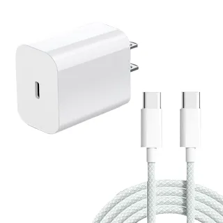 【SPOT ON 快充套組】20W PD+QC3.0快速充電組 Type-C接口充電器+60W PD雙C快充線(PD快充/20W快充套組)