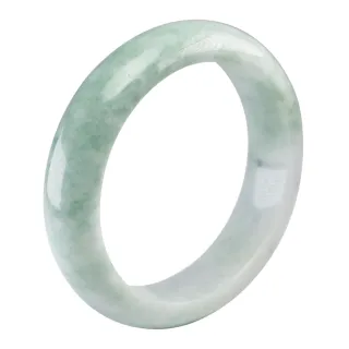 【漢石齋】天然翡翠A貨 手鐲玉鐲 飄花種(手圍18.5/版寬15.9mm)