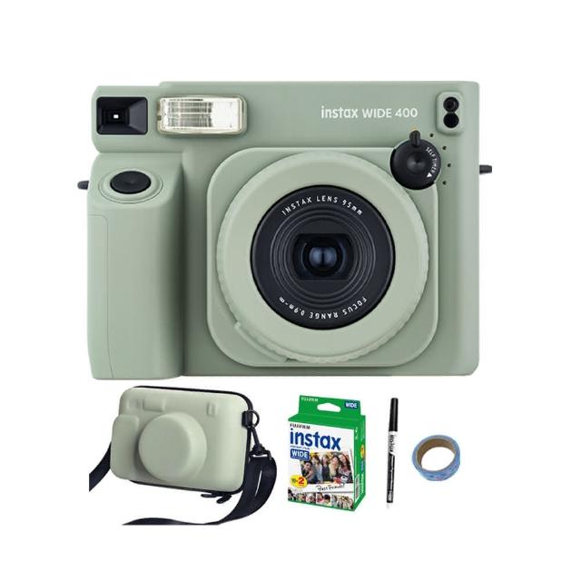 【FUJIFILM 富士】Instax WIDE 400 寬幅型 拍立得相機 公司貨(贈20張底片專用硬殼包豪禮組)