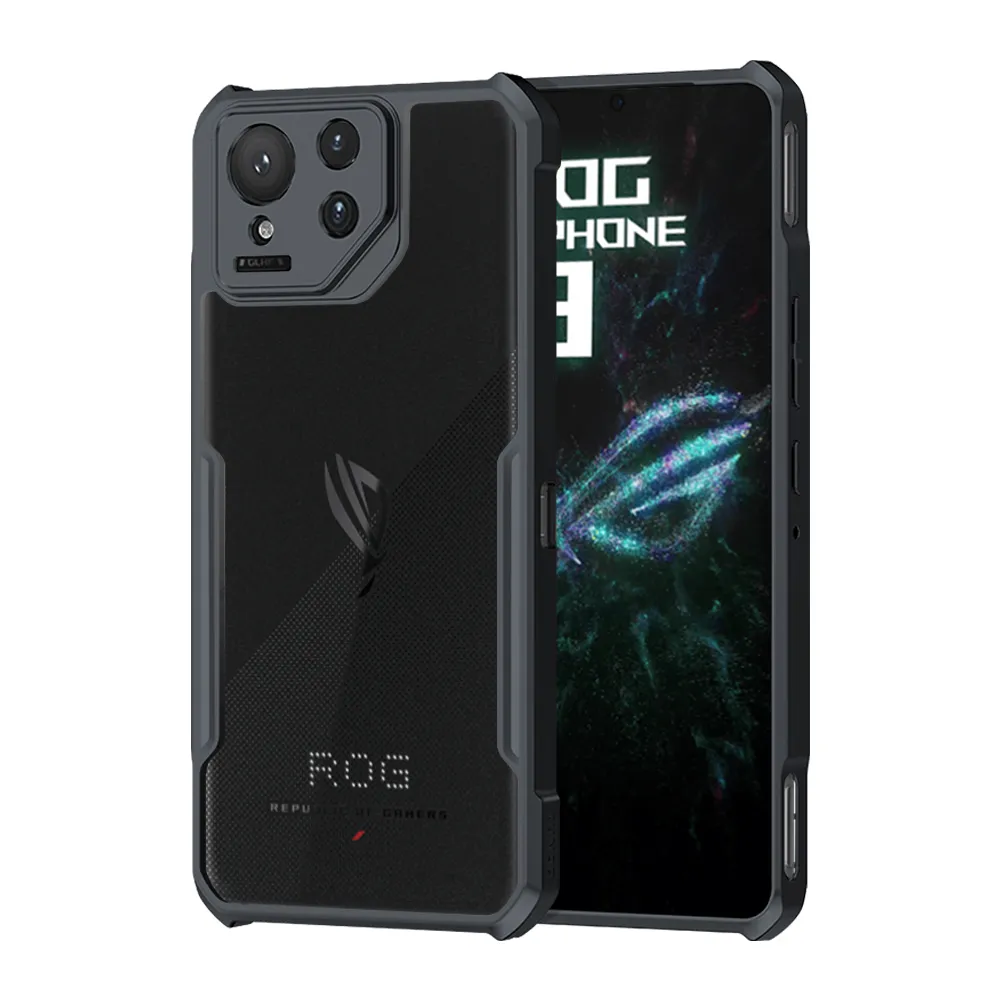 【XUNDD 訊迪】ASUS ROG Phone 9 軍事防摔 鏡頭全包覆 清透保護手機殼-夜幕黑