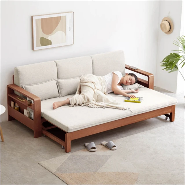 hoi! 好好生活 預購60天★源氏木語橡木原木色多功能儲物