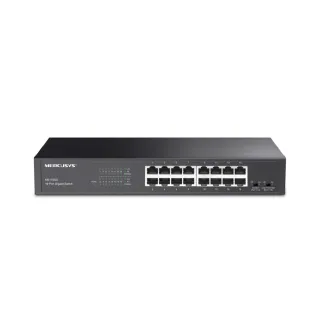【Mercusys 水星】MS116GS 16埠 10/100/1000Mbps RJ45 Gigabit 桌上/機架交換器 Switch(金屬殼)