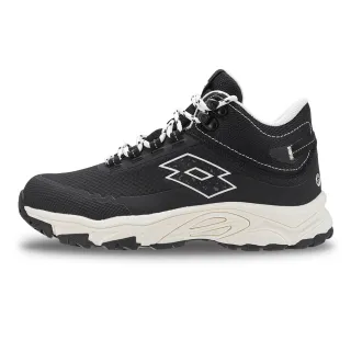 【LOTTO】女 CT 400 防水高筒戶外健行鞋(黑/白-LT4AWO5811)