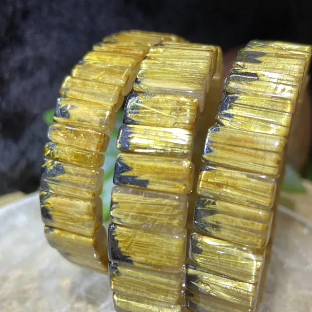 【Cozy 世界水晶原礦與茶】礦鈦金手排 手圍16mm+ 14-5(具有非凡的能量)