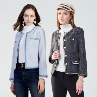 【MYVEGA 麥雪爾】MA高質感優雅小香風西裝外套-三款任選(小香風/西裝外套/保暖外套)