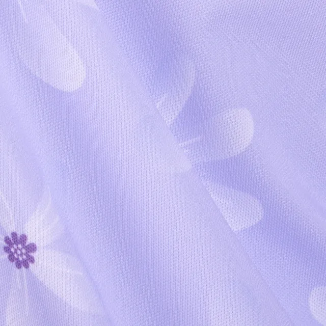 【PING】女款花朵高爾夫薄長袖POLO衫-淺紫(吸濕排汗/抗UV/GOLF/高爾夫球衫/RA24208-63)