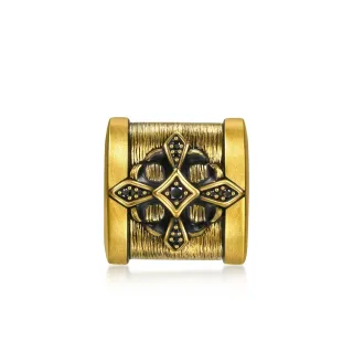 【點睛品】Charme XL 力量光芒 黃金黑鑽石串珠